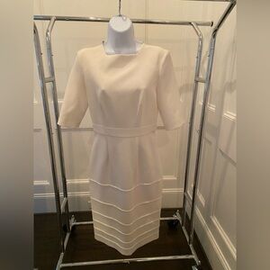 Elegant Cream Women's Dress